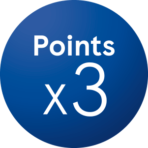 Triple points icon