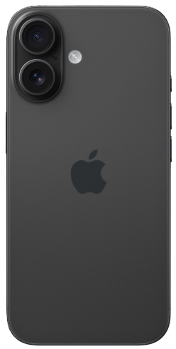 Apple iPhone 16 - Black - Back